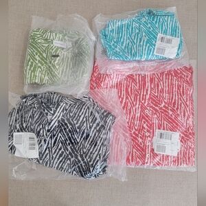 LOT of  Susan Graver Tops Size 1x Multi Colors Black, Lime, Red, Teal